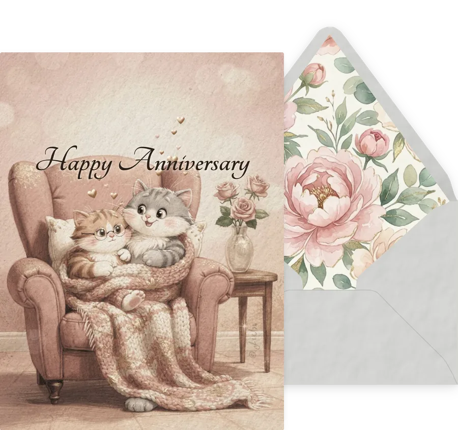 Anniversary — 01 Cute Animal invitation