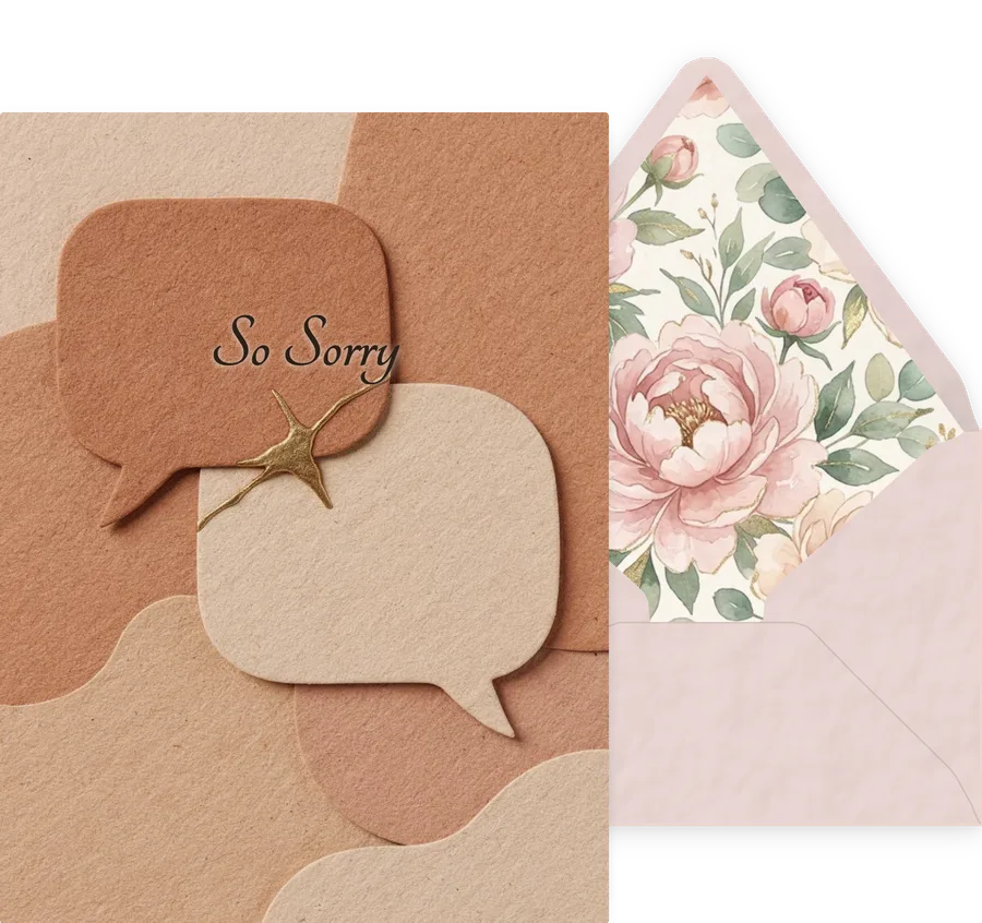 So Sorry — 03 Modern invitation