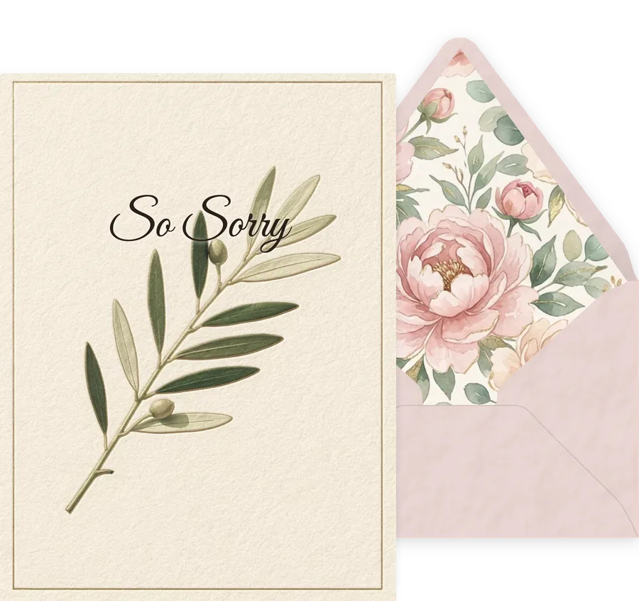 So Sorry — 04 Elegant invitation