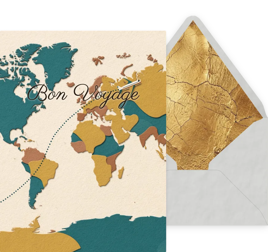 Bon Voyage — 05 Modern invitation