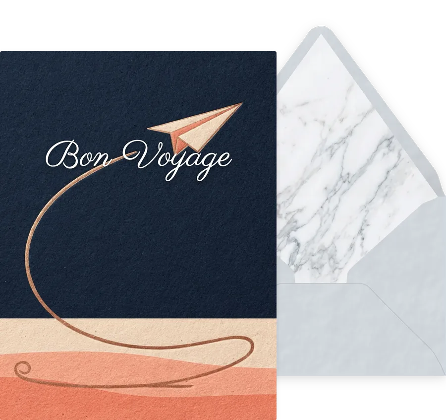 Bon Voyage — 06 Modern invitation