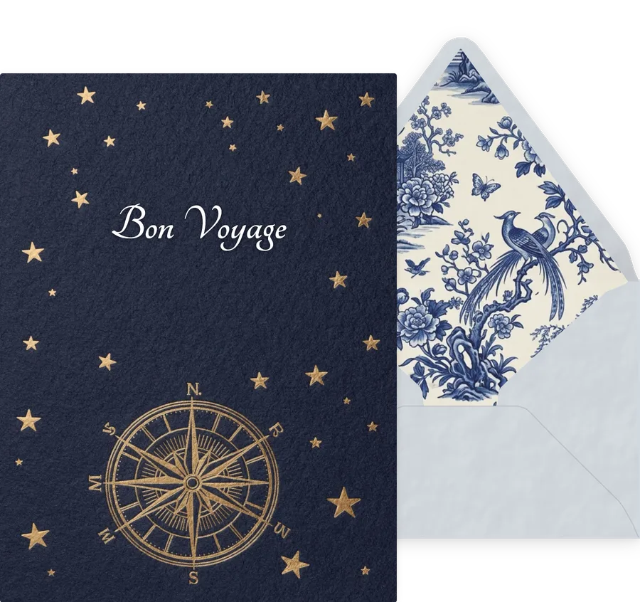 Bon Voyage — 07 Elegant invitation