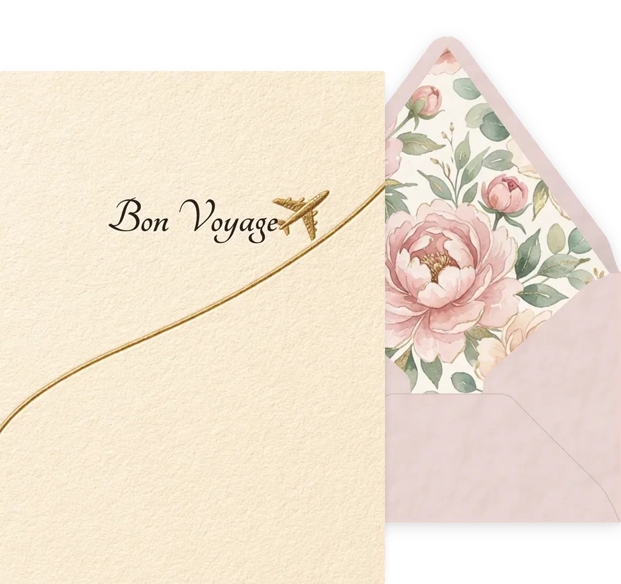 Bon Voyage — 08 Elegant invitation