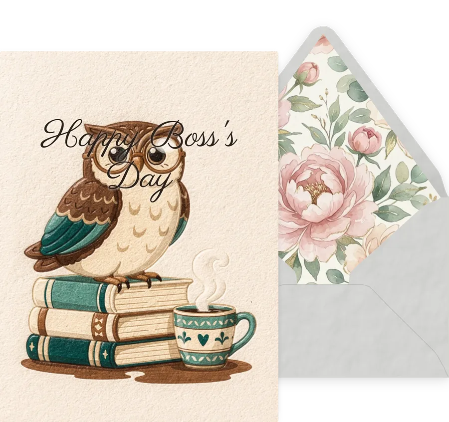 Boss's Day — 01 Cute Animal invitation