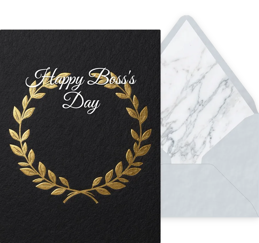 Boss's Day — 07 Elegant invitation