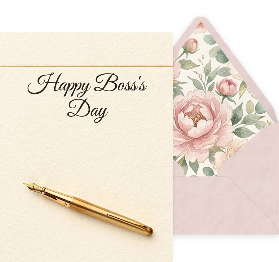 Boss's Day — 08 Elegant invitation