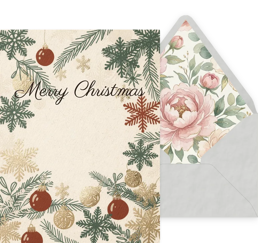 Merry Christmas — 07 Modern invitation
