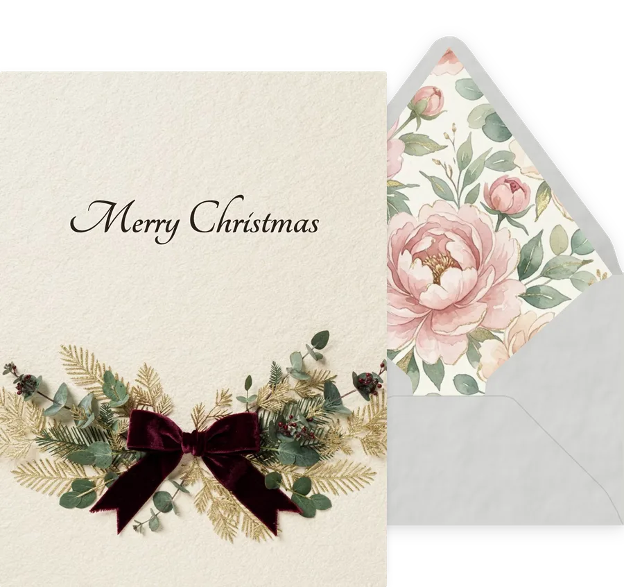 Merry Christmas — 08 Elegant invitation