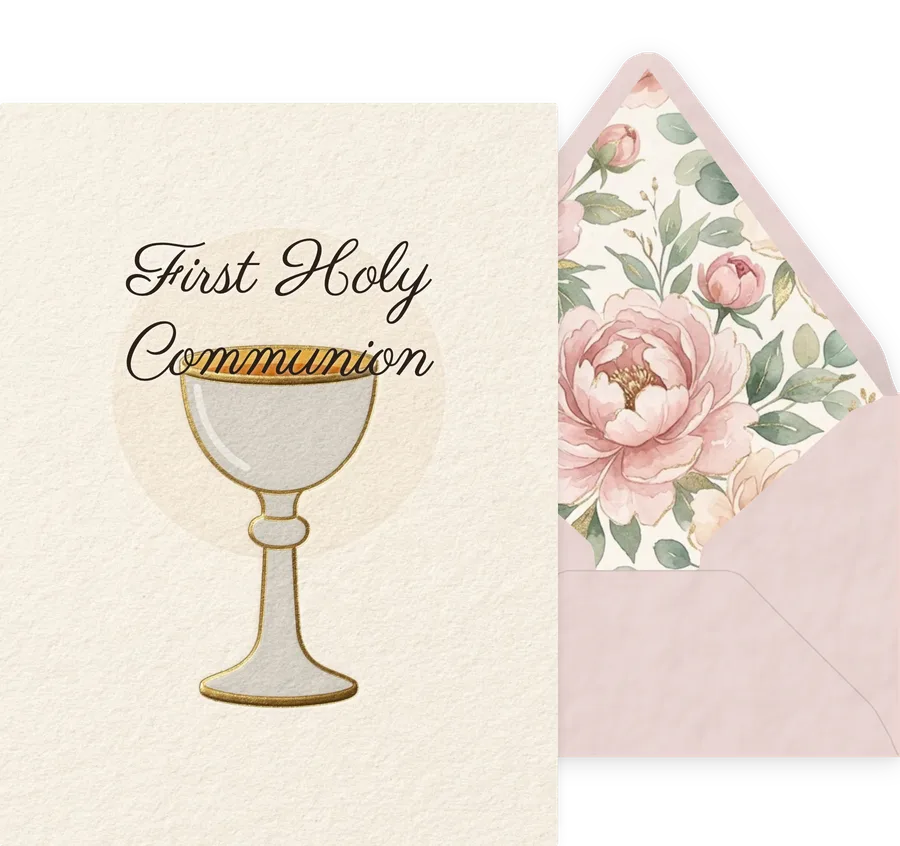 First Holy Communion — 11 Modern invitation
