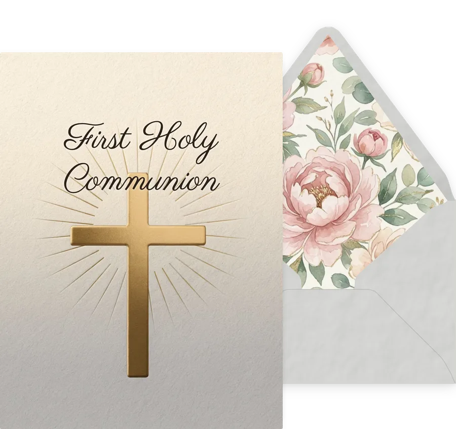 First Holy Communion — 14 Modern invitation
