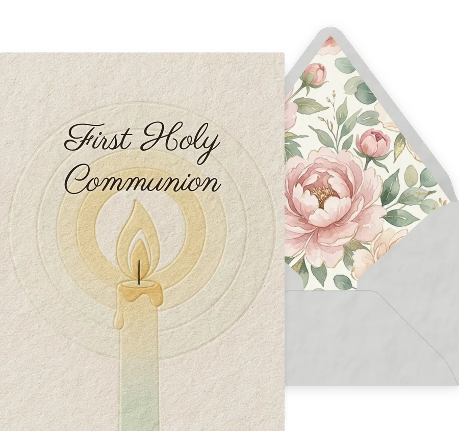 First Holy Communion — 15 Modern invitation