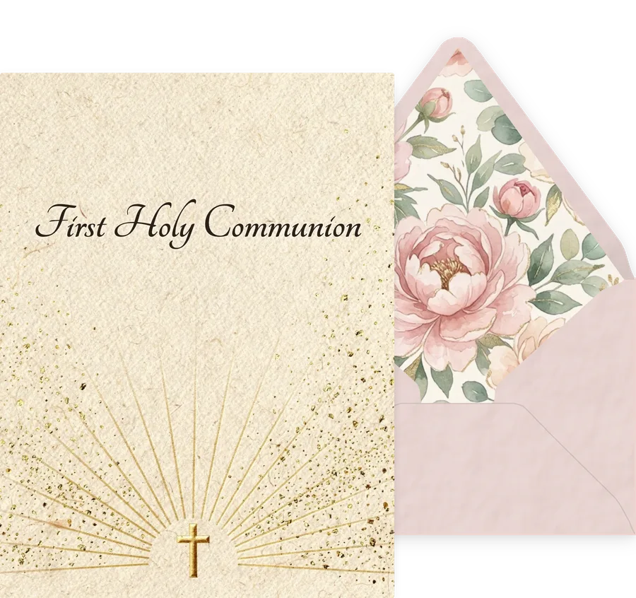 First Holy Communion — 17 Elegant invitation