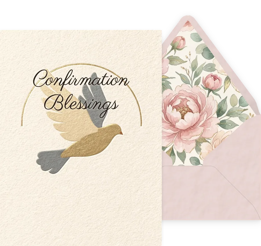 Confirmation Blessings — 11 Modern invitation