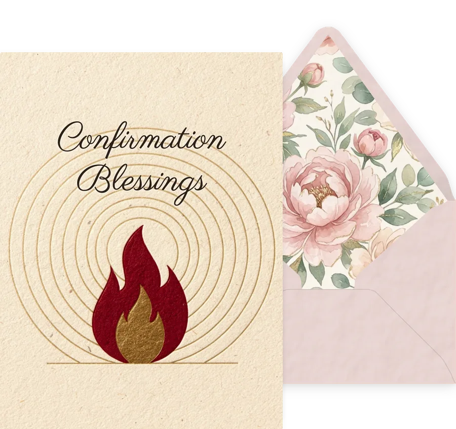 Confirmation Blessings — 12 Modern invitation
