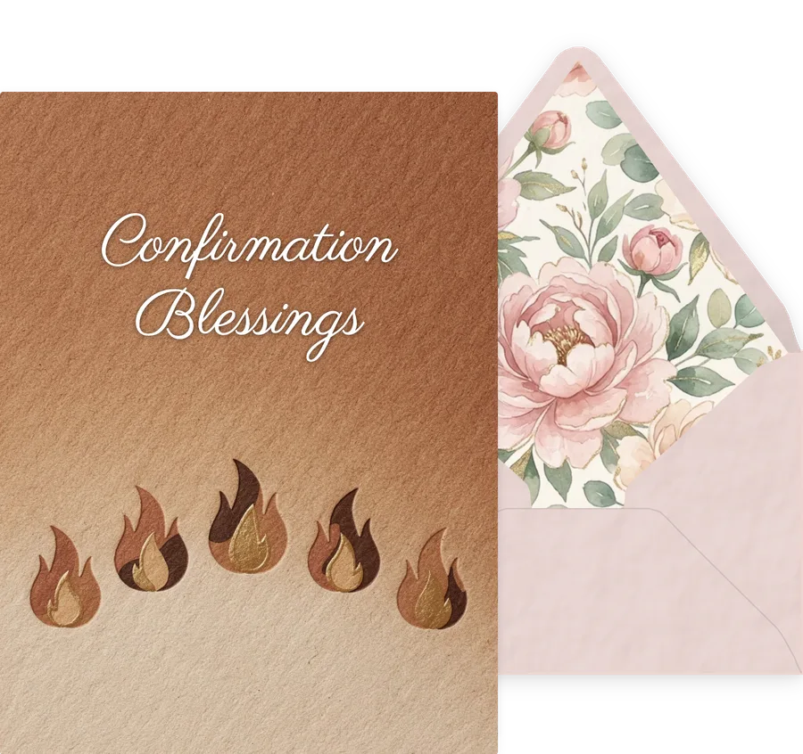 Confirmation Blessings — 13 Modern invitation