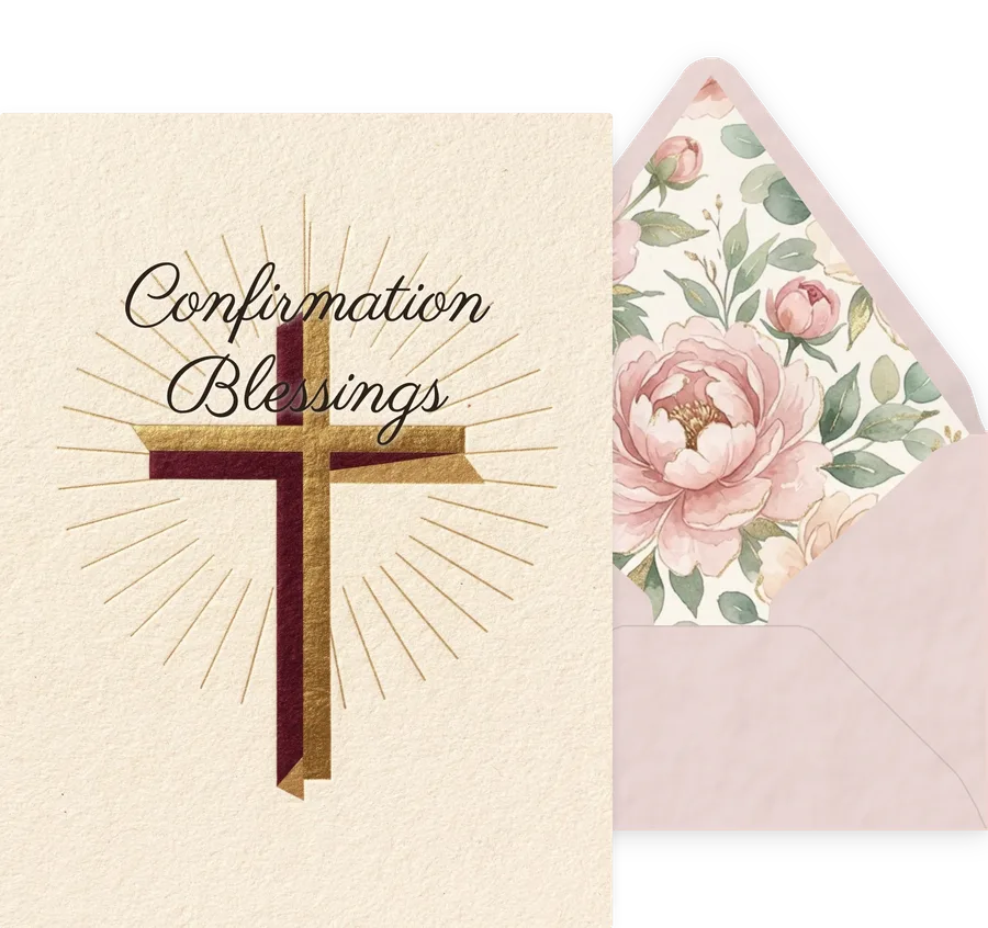 Confirmation Blessings — 14 Modern invitation