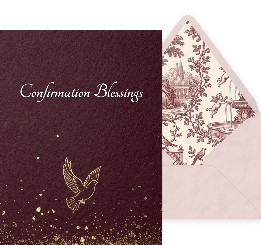 Confirmation Blessings — 16 Elegant invitation