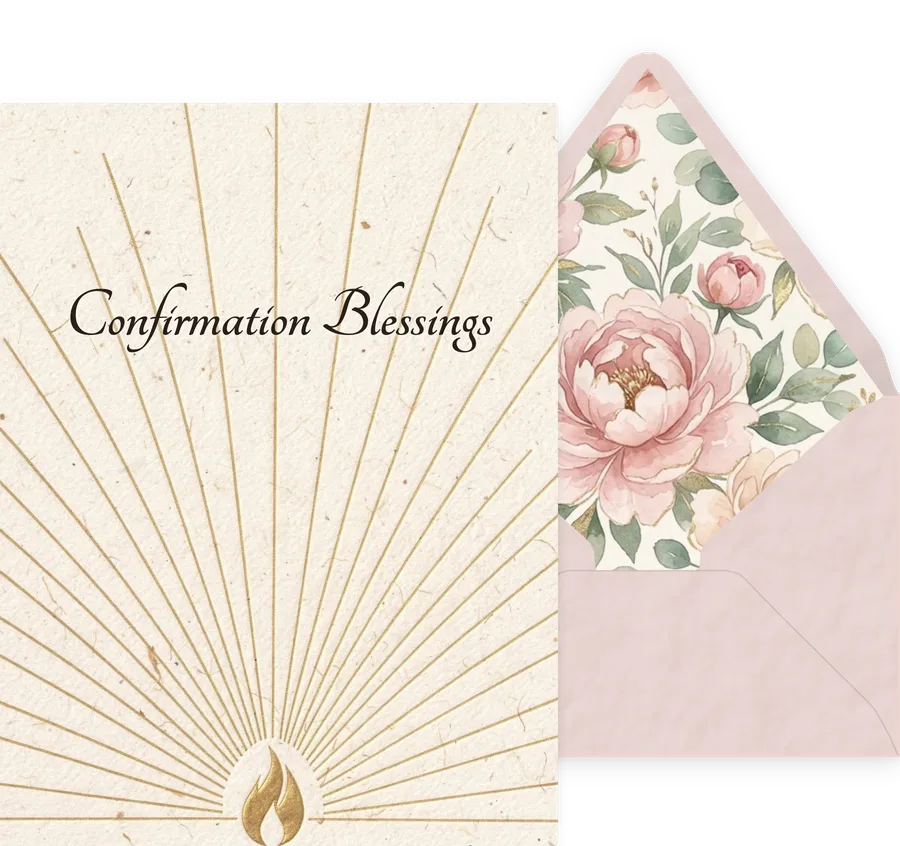 Confirmation Blessings — 17 Elegant invitation