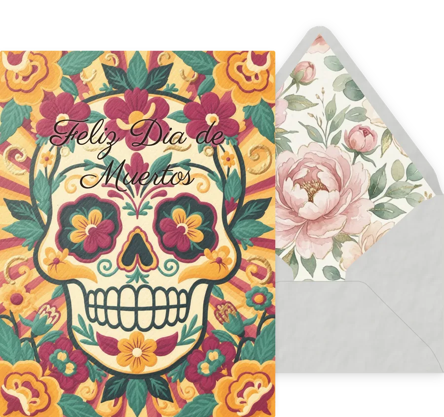 Feliz Dia de Muertos — 05 Modern invitation