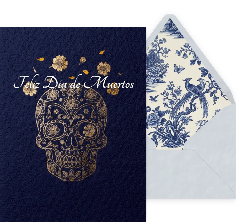 Feliz Dia de Muertos — 07 Elegant invitation