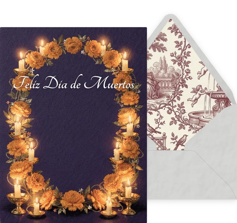 Feliz Dia de Muertos — 08 Elegant invitation