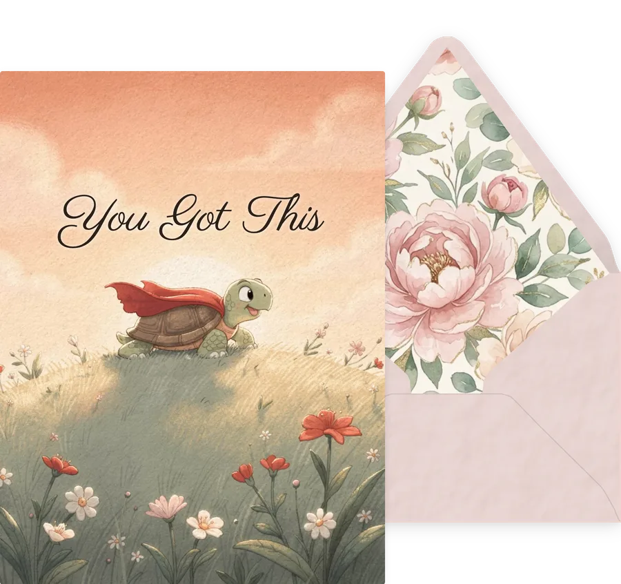You Got This — 01 Cute Animal invitation