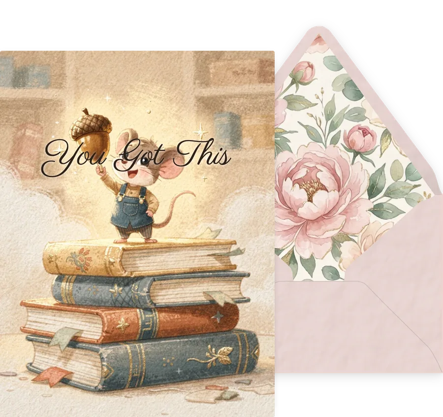 You Got This — 02 Cute Animal invitation