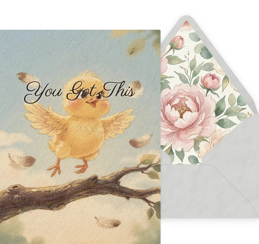 You Got This — 04 Cute Animal invitation