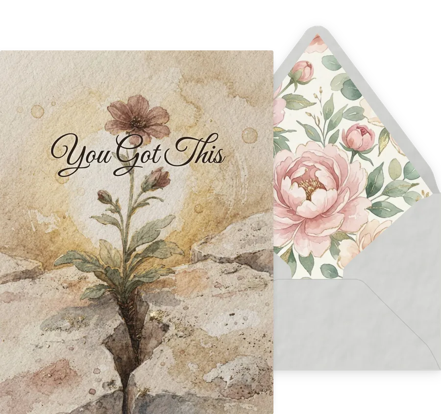 You Got This — 06 Watercolor invitation