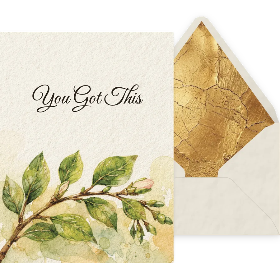 You Got This — 08 Watercolor invitation