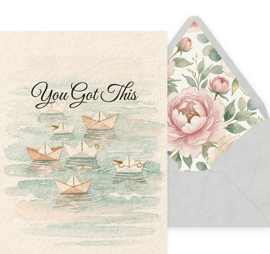You Got This — 10 Watercolor invitation