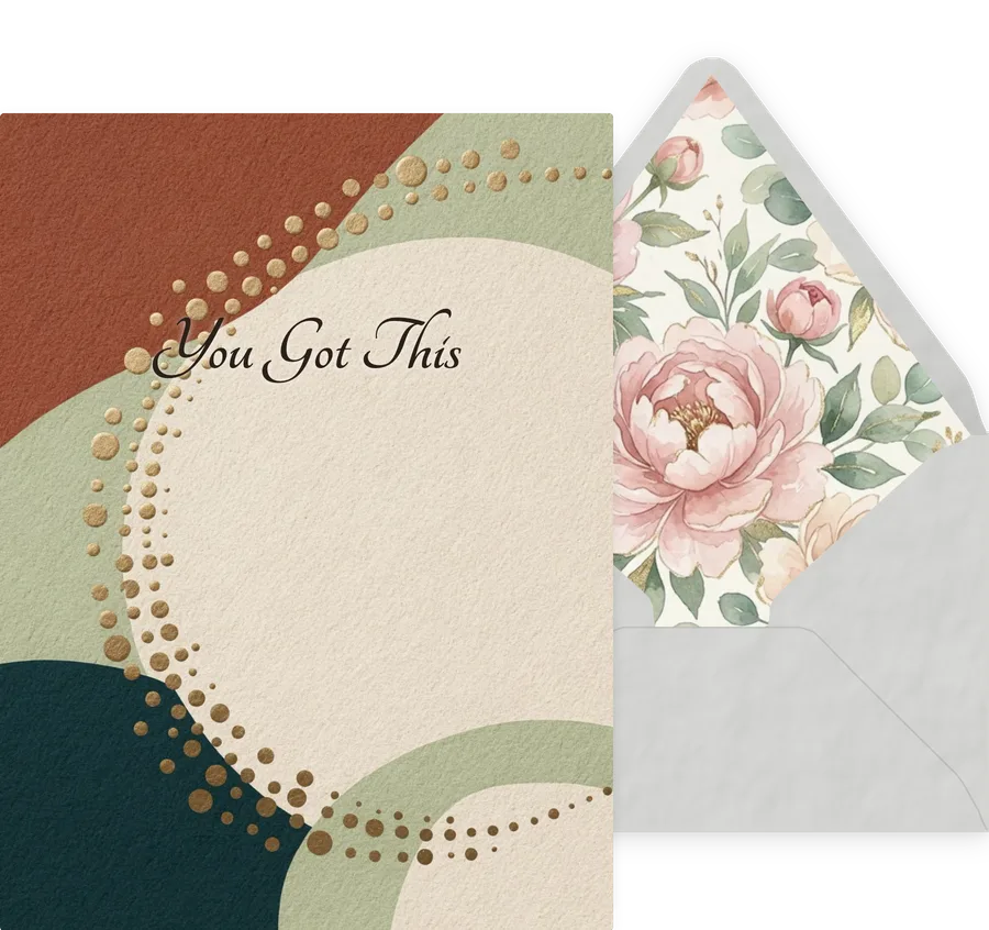 You Got This — 12 Modern invitation