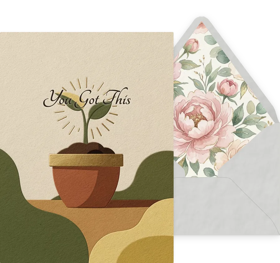 You Got This — 13 Modern invitation