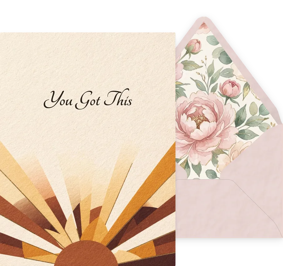 You Got This — 14 Modern invitation