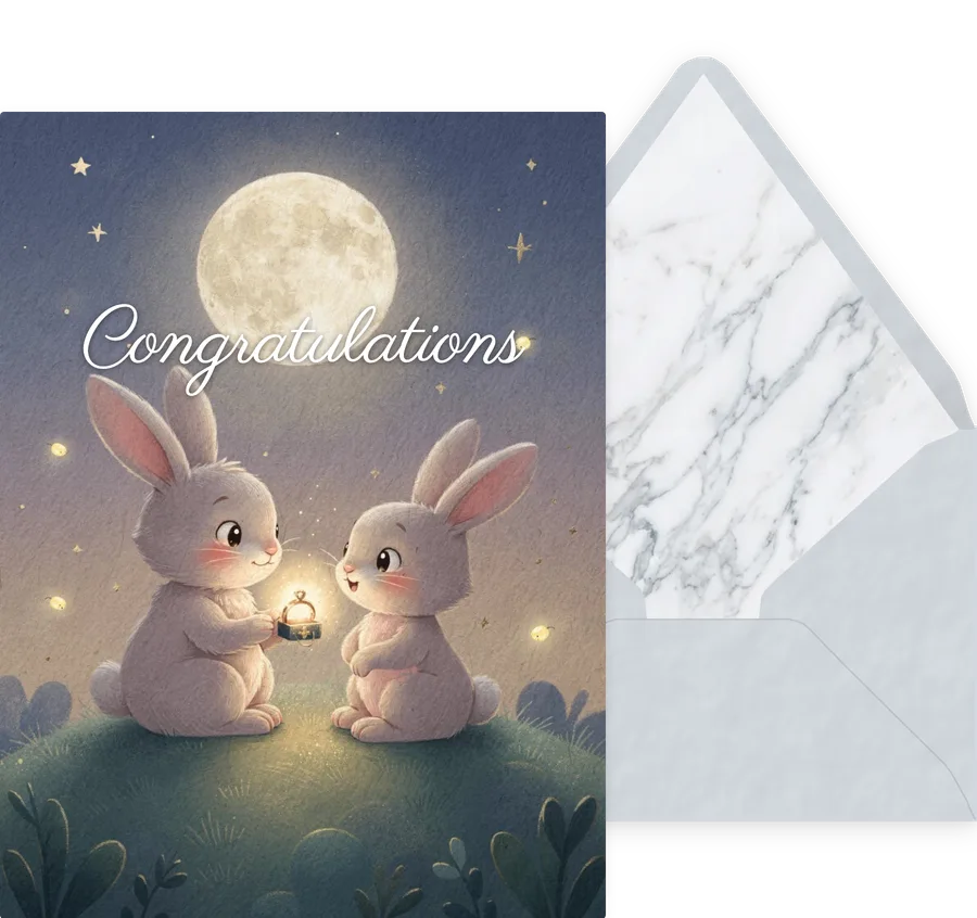 Congratulations — 01 Cute Animal invitation
