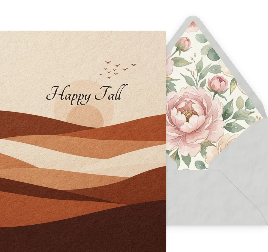 Fall — 06 Modern invitation