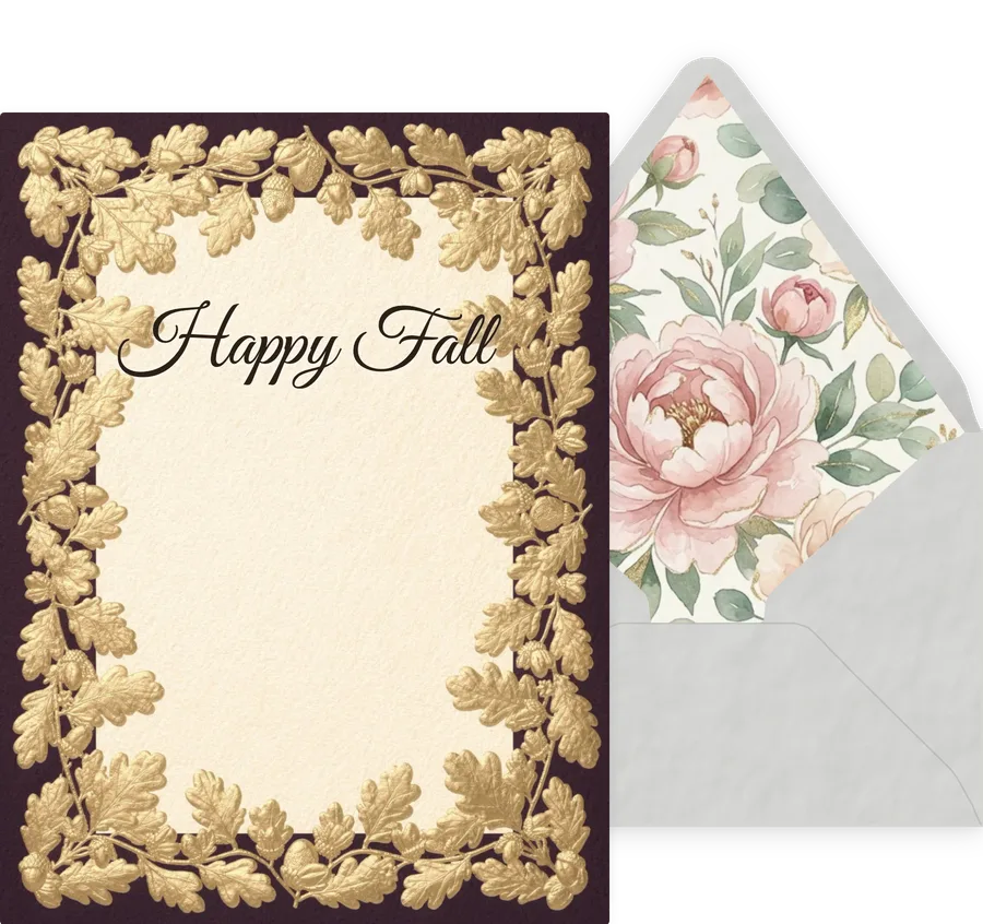 Fall — 07 Elegant invitation