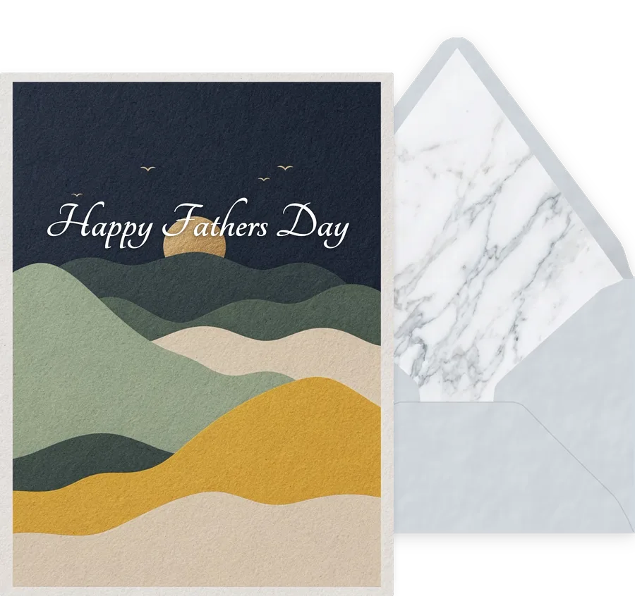 Fathers Day — 03 Modern invitation