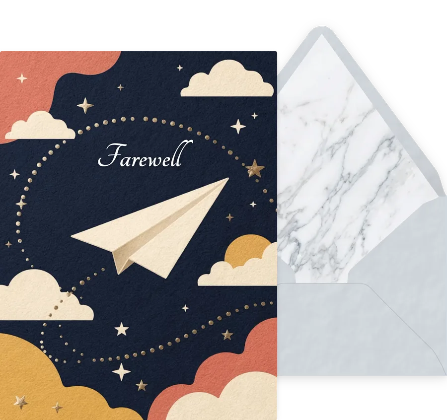 Farewell — 03 Modern invitation