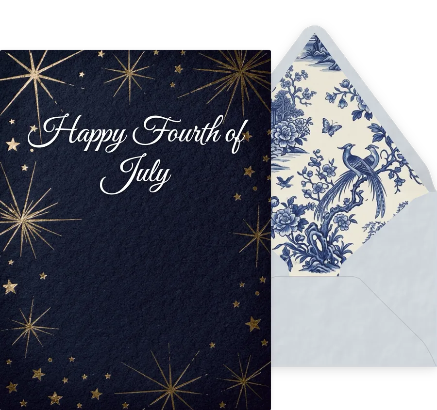 Fourth of July — 07 Elegant invitation