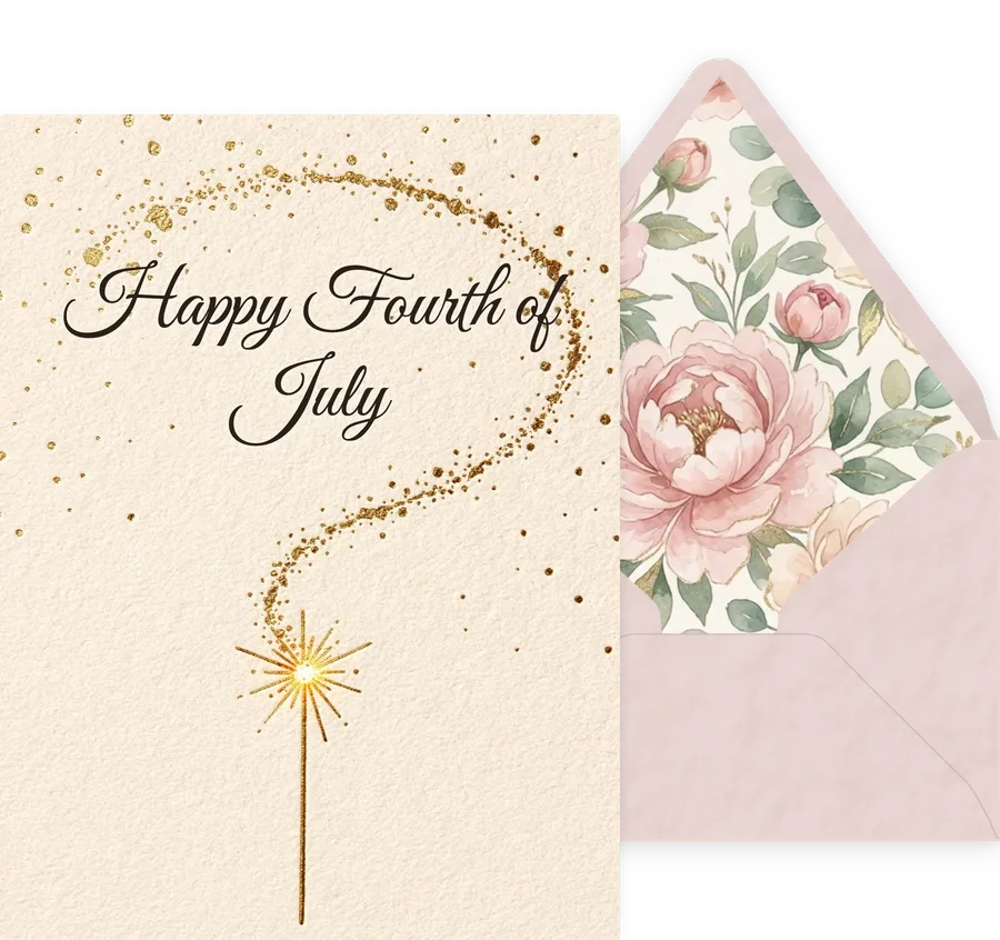 Fourth of July — 08 Elegant invitation
