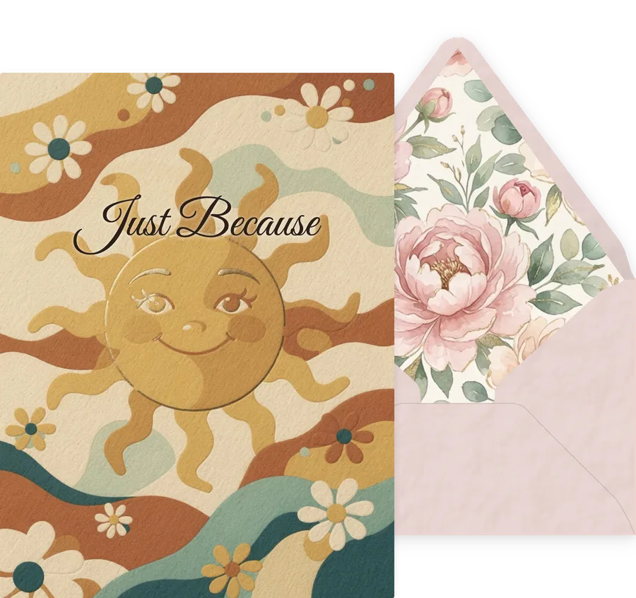 Just Because — 03 Modern invitation