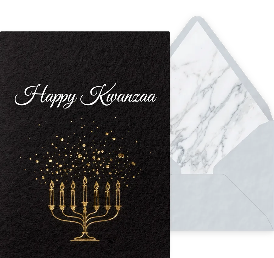 Kwanzaa — 07 Elegant invitation