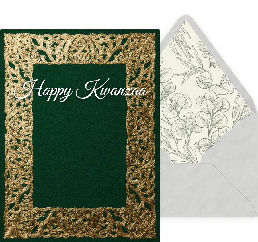 Kwanzaa — 08 Elegant invitation