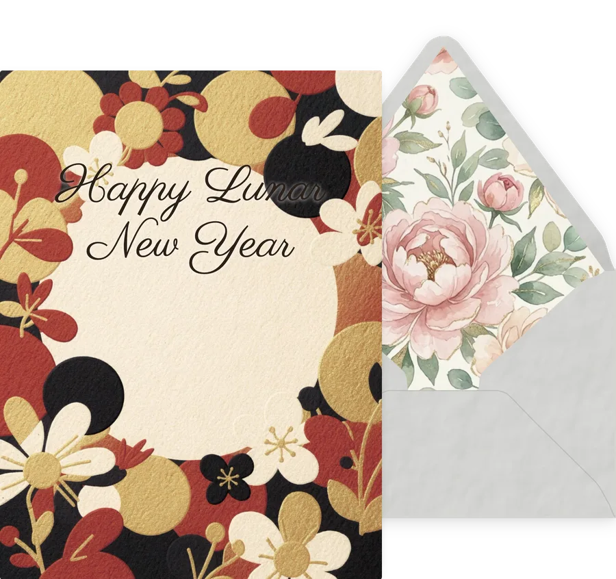 Lunar New Year — 05 Modern invitation