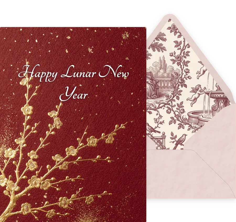 Lunar New Year — 08 Elegant invitation