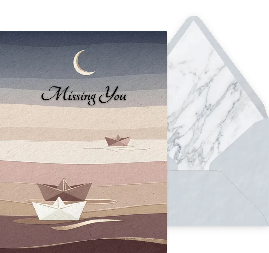 Missing You — 03 Modern invitation