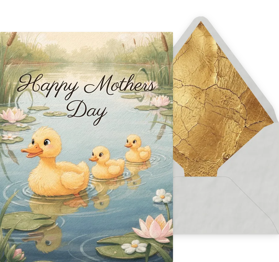 Mothers Day — 05 Cute Animal invitation