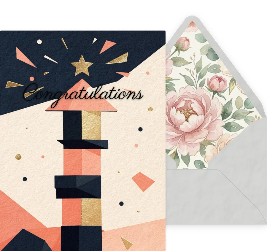 Congratulations — 03 Modern invitation