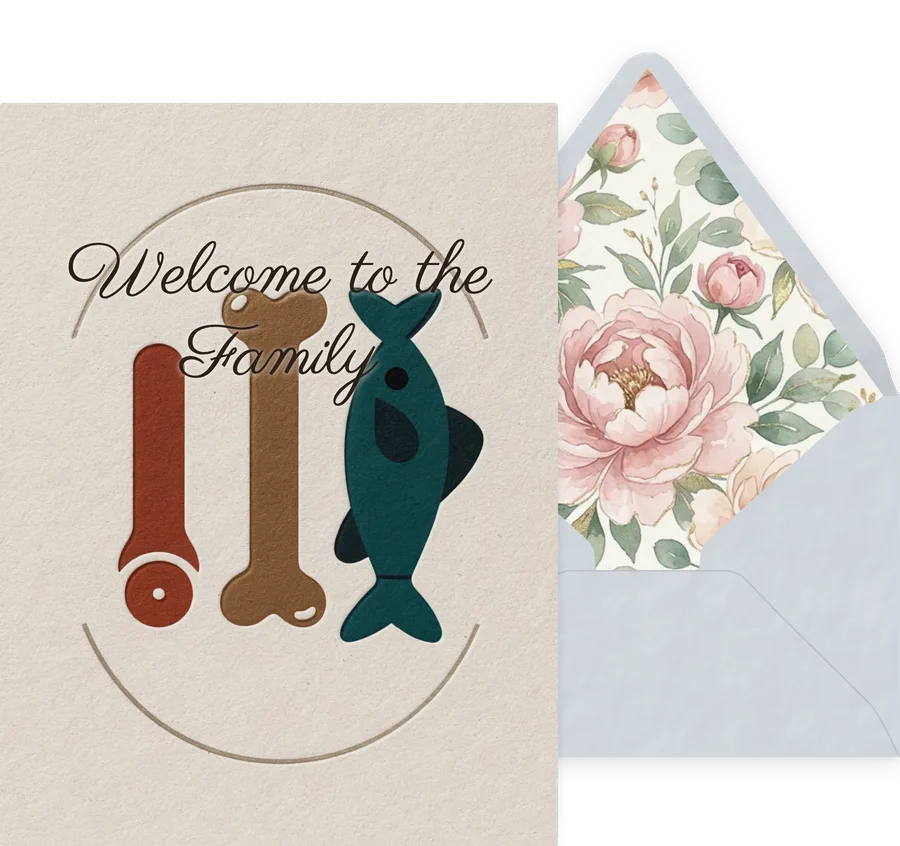 Welcome to the Family — 06 Modern invitation